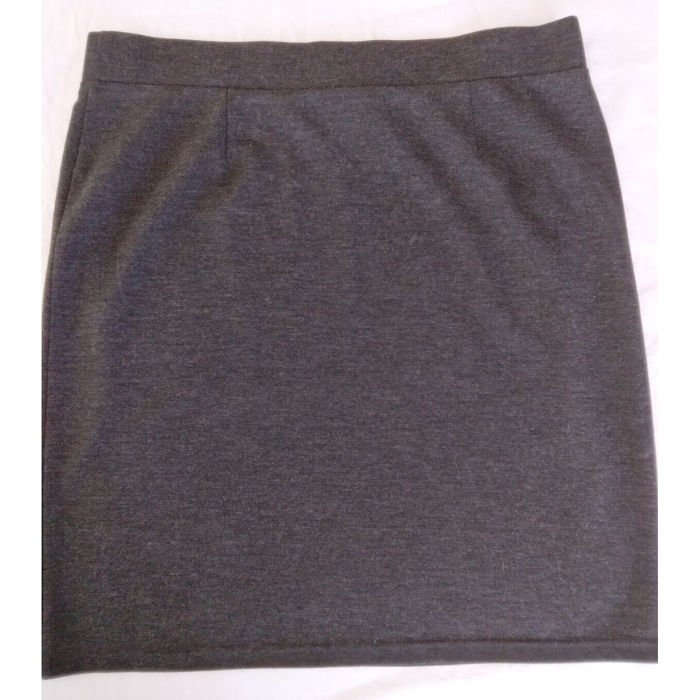 J. JILL Charcoal Gray PENCIL SKIRT Stretch Pull-On Womens Size Medium - Picture 8 of 8